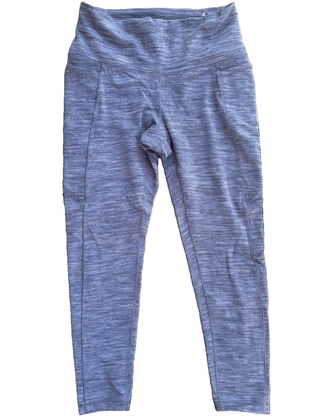 Calia Blue Knit Crop Pocket Leggings